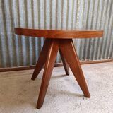 Round coffee table / side table in solid wood