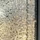 Holophane square wall lamp XL glass design 60s