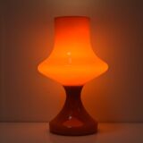 Large glass table lamp, by Stepan Tabery for OPP Jihlava, 1970's.