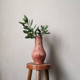 Vintage Portuguese ceramic terracotta clay terracotta pottery vase