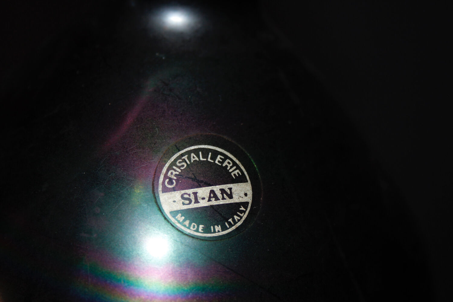 Pair of italian glass vases