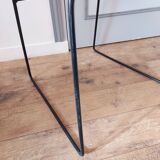 Black wire stool