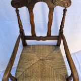 Pair of rustic mulched armchairs