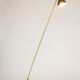 Floor lamp in perforated sheet metal and gilded brass, 1960s