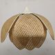 Rattan lotus flower suspension from the 60s/70s