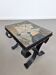 Table d'appoint en fonte et en ardoise | Années 1960