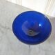 Saladier verre bleu cobalt