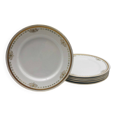 6 Assiettes à dessert vintage, Keeling & Co Losol Ware Burslem.