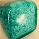 White multi-layer blown glass bottle vase with blue and green inclusions