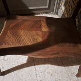 Side desk, Creative leisure table in varnished blond wood 1920