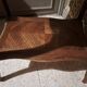 Side desk, Creative leisure table in varnished blond wood 1920