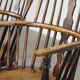 Set of 2 very charming antique English highback Windsor dining chairs