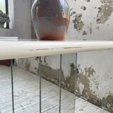 80s lacquered desk and mirror