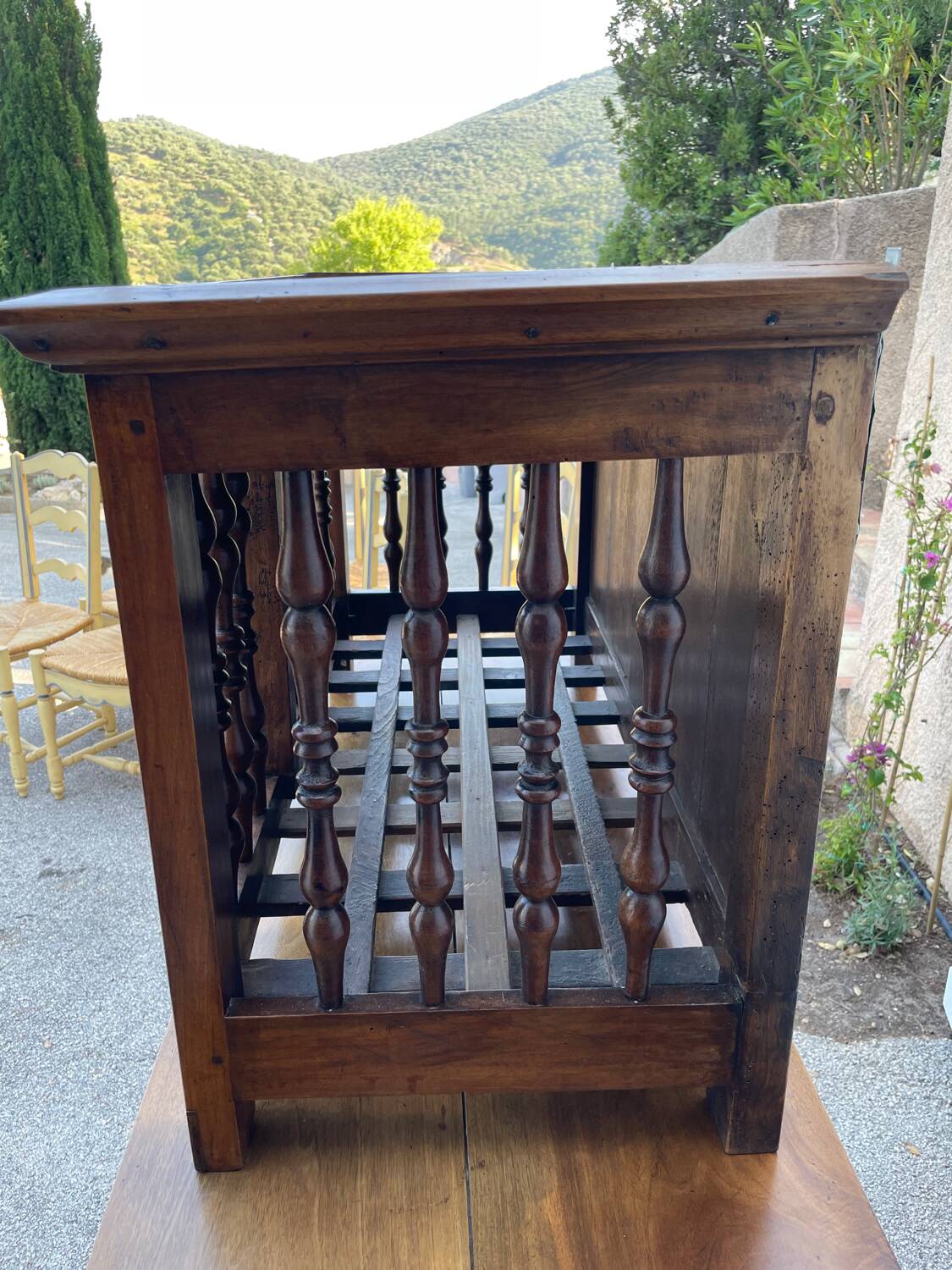 19th century Provençal walnut panetière