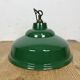 Industrial British Green Enamel Factory Pendant Lamp, 1960s