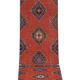 Tapis vintage turc de oushak tissé à la main 91x660 cm