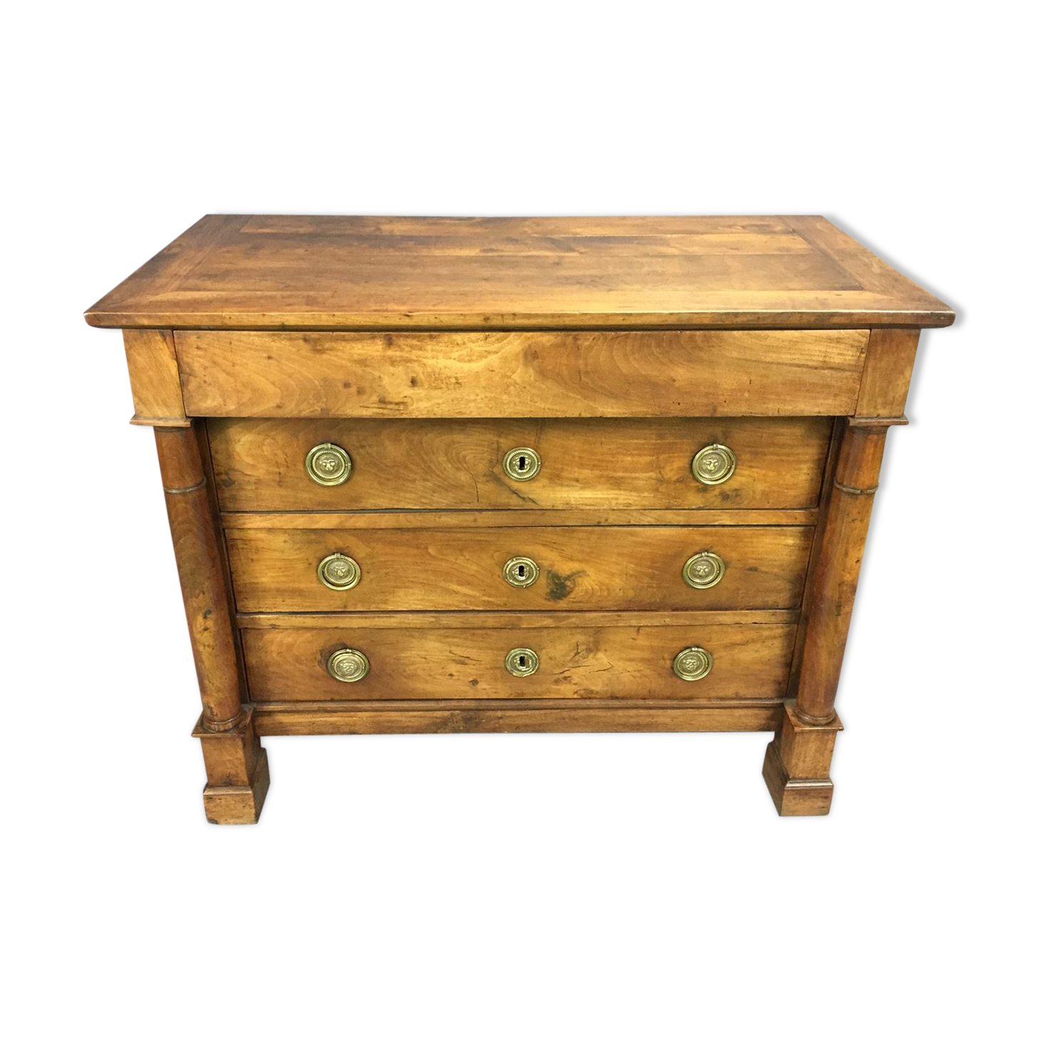Commode époque empire début xixème en noyer