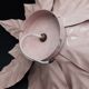 Applique fleur metal