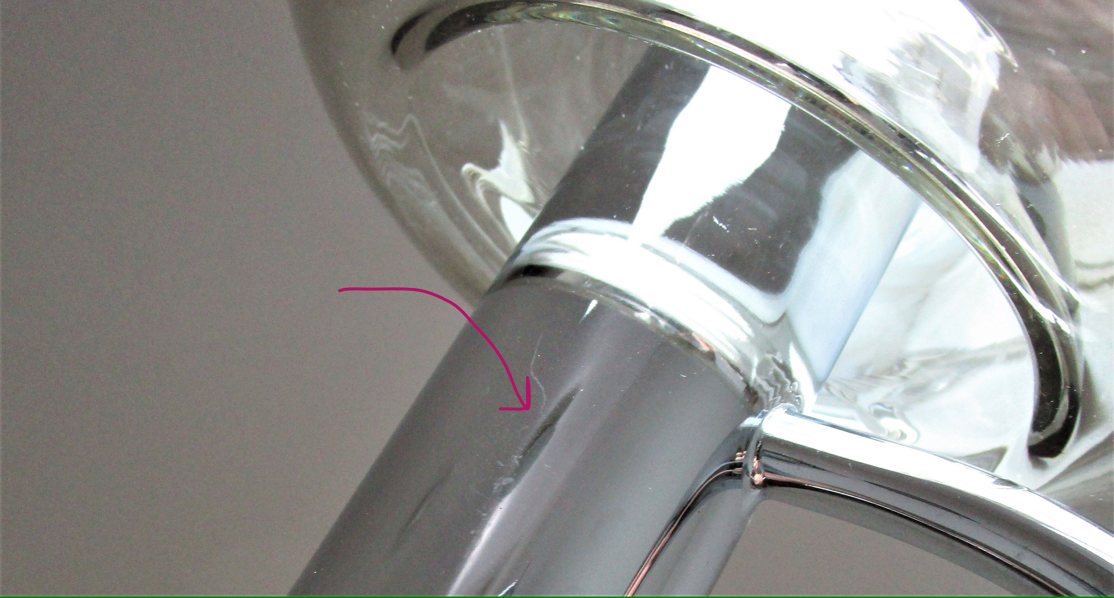 Sconce chrome and smoked glass vintage design 70s