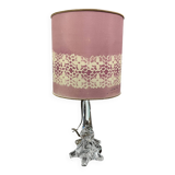 LAMP WITH LAMPSHADE.