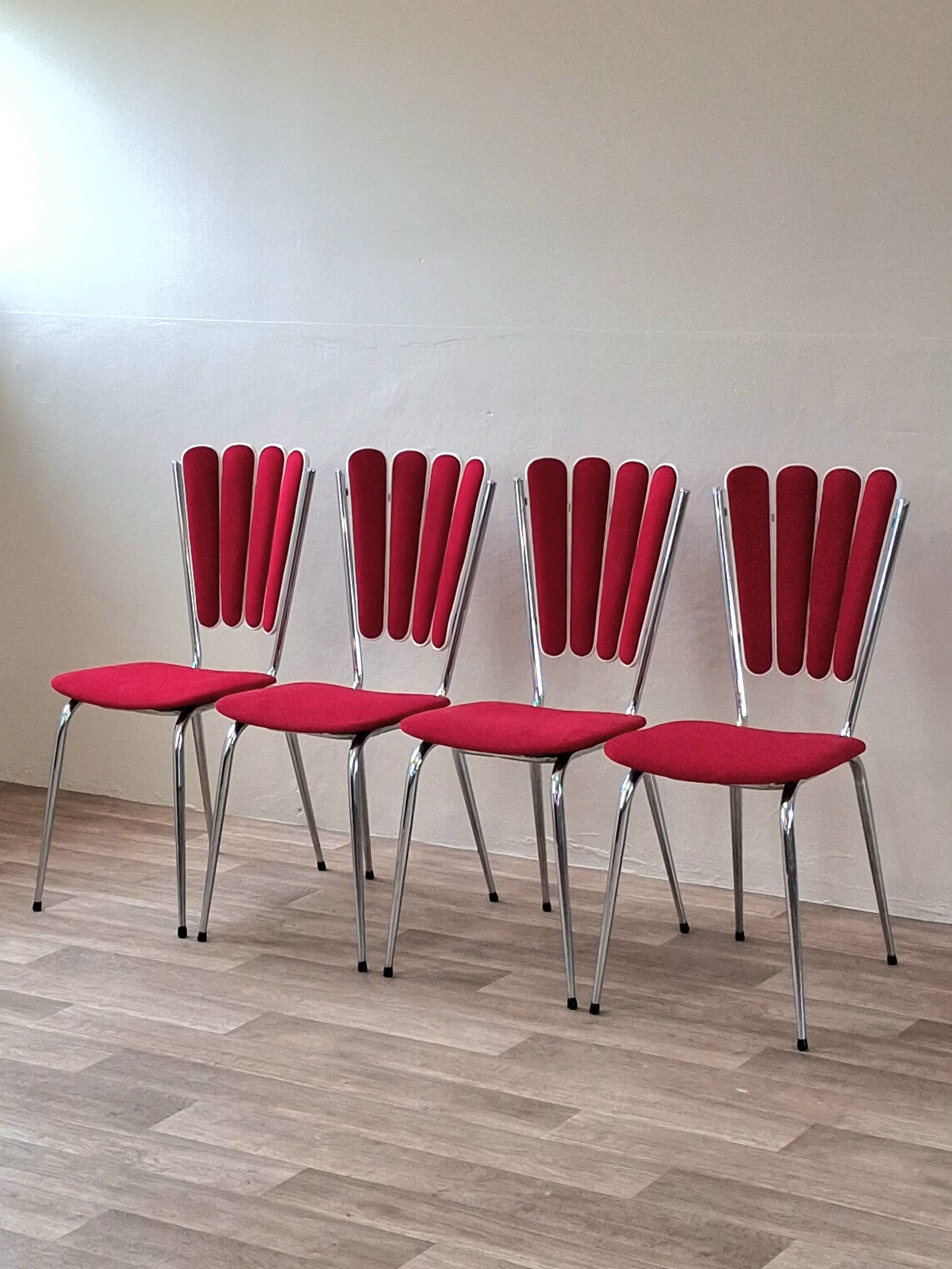 Set of 4 petal chairs