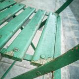 Pair of folding garden chairs