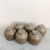 6 sandstone ball mugs