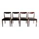 Lot de 4 chaises vintage style Niels Otto Moller
