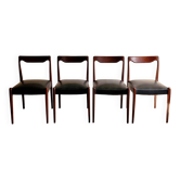 Set of 4 vintage chairs in the style of Niels Otto Moller.