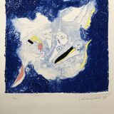 Josep guinovart, mare nostrum 14, 1985. original engraving signed and numbered
