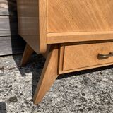 PRODUCT BHV - French row in blond oak of the 60s