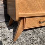 PRODUCT BHV - French row in blond oak of the 60s