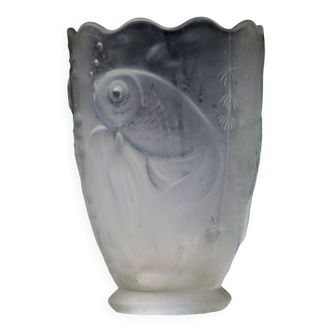 Art Deco Josef Inwald Barloc Satin Glass Fish