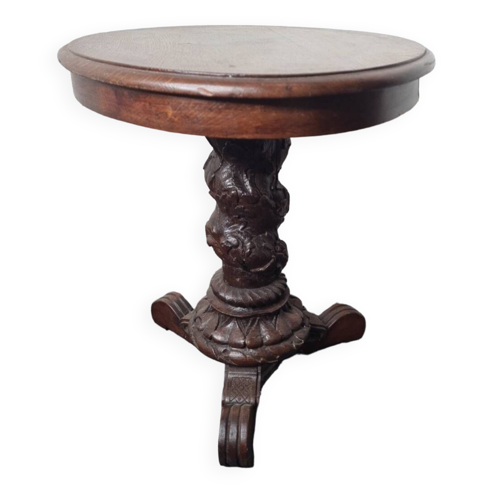 Pedestal table, oak coffee table