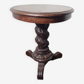 Pedestal table, oak coffee table