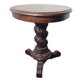 Table guéridon, table basse en chêne