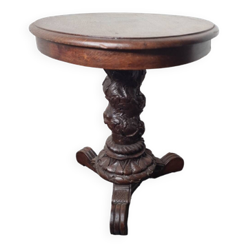 Pedestal table, oak coffee table