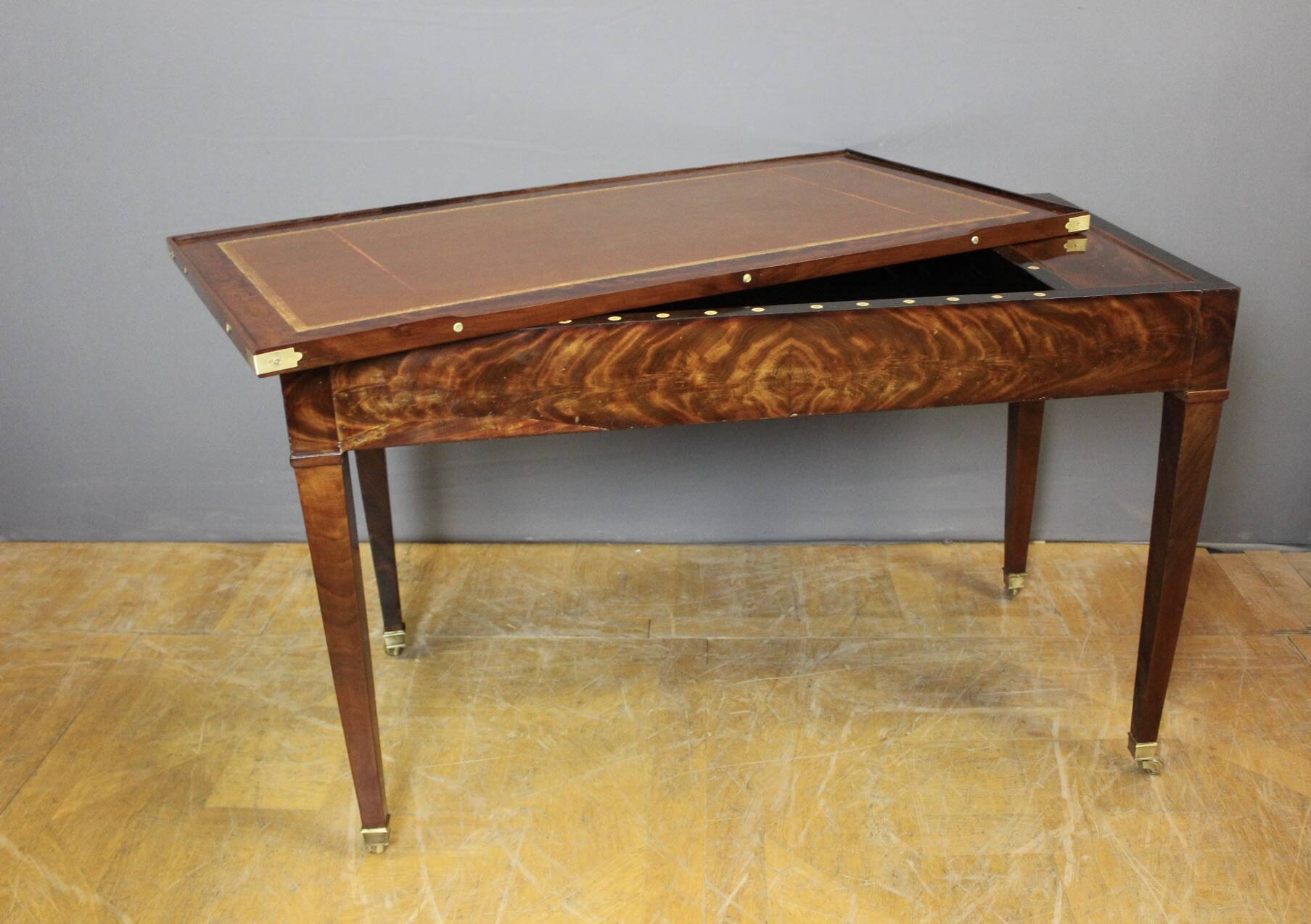 19th Century mahogany Tric Trac game table