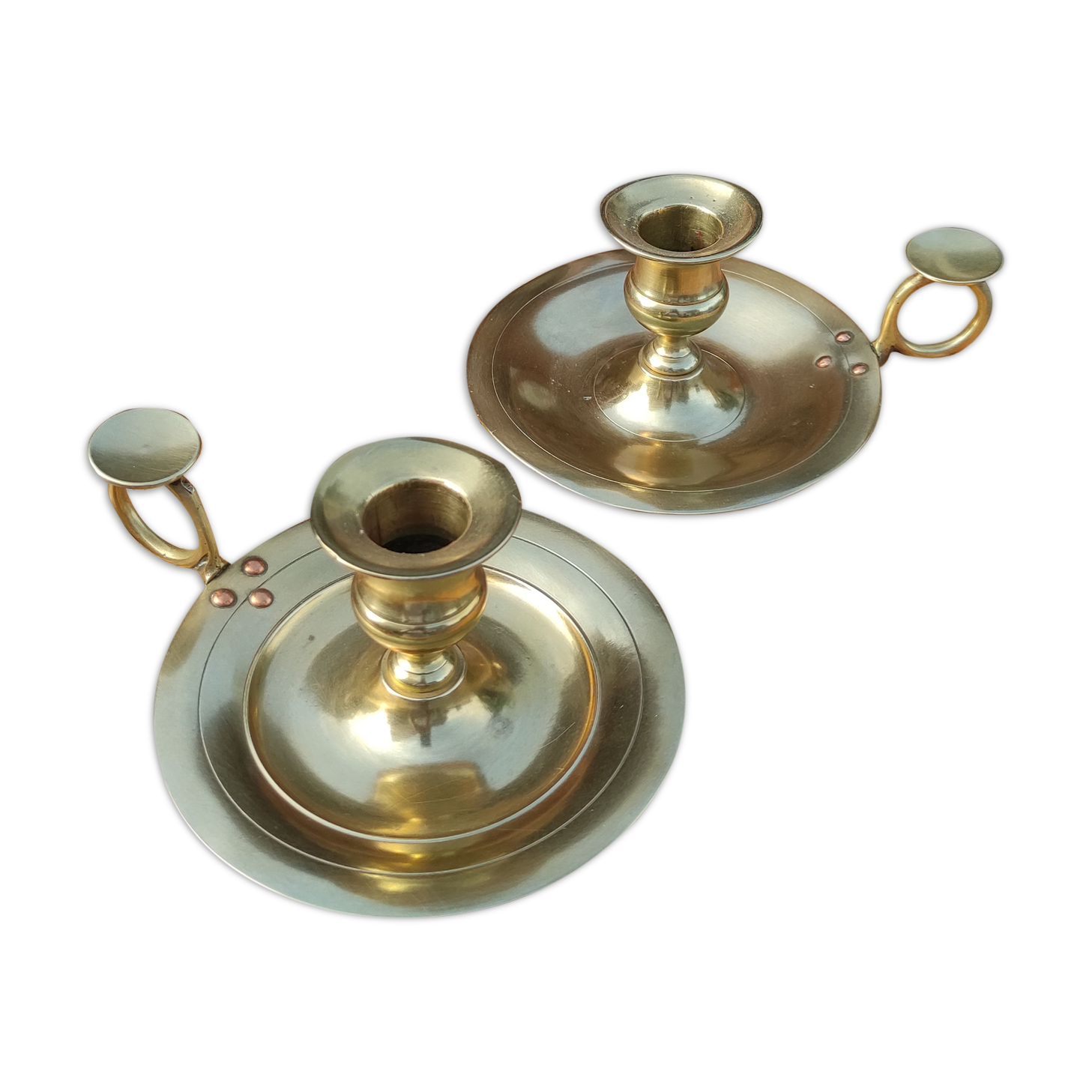 Pair of vintage candle holders