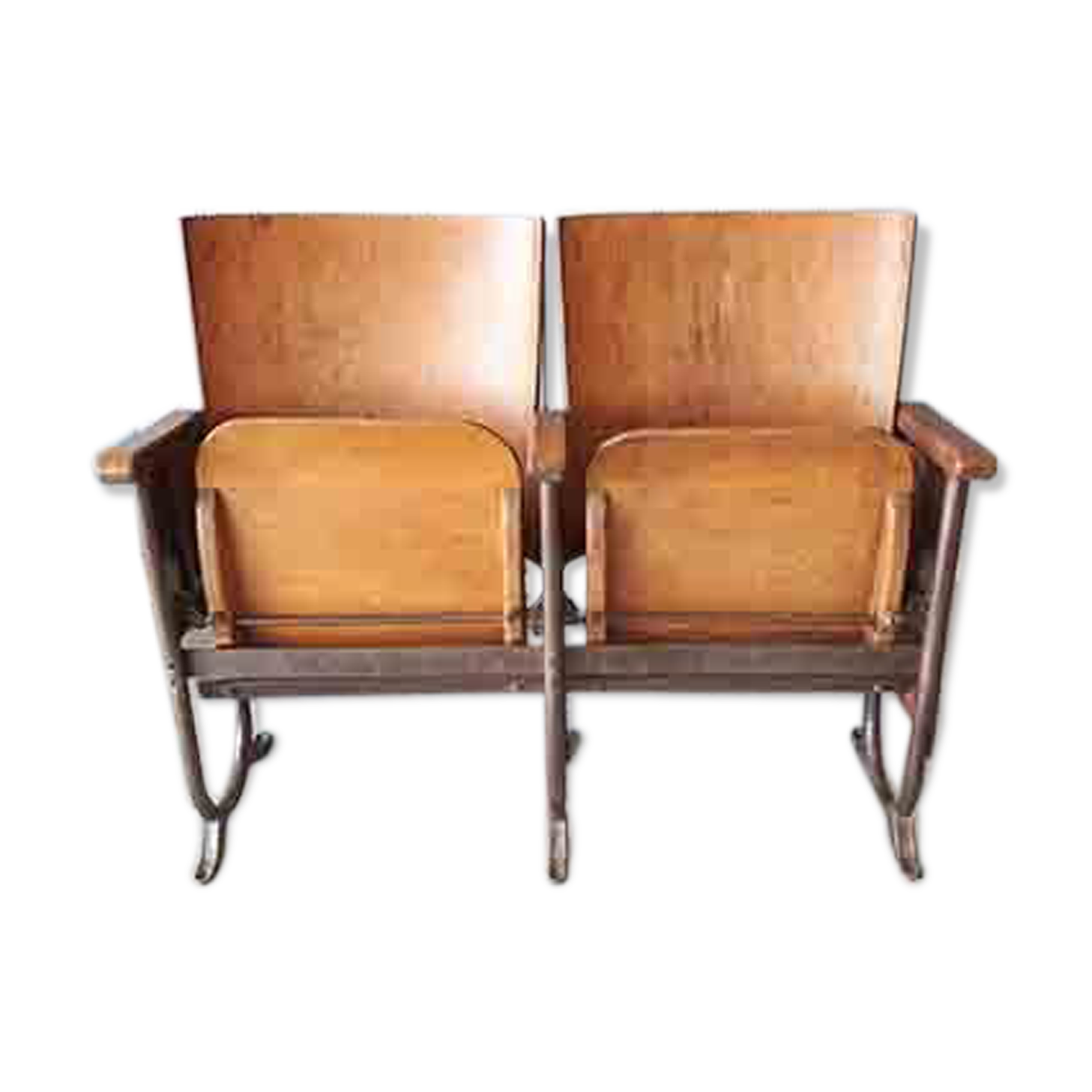 Old cinema armchairs