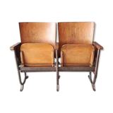Old cinema armchairs