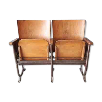 Old cinema armchairs