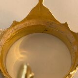 Mustard porcelain and gold metal