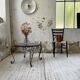 Table basse rené drouet métal et marbre noir