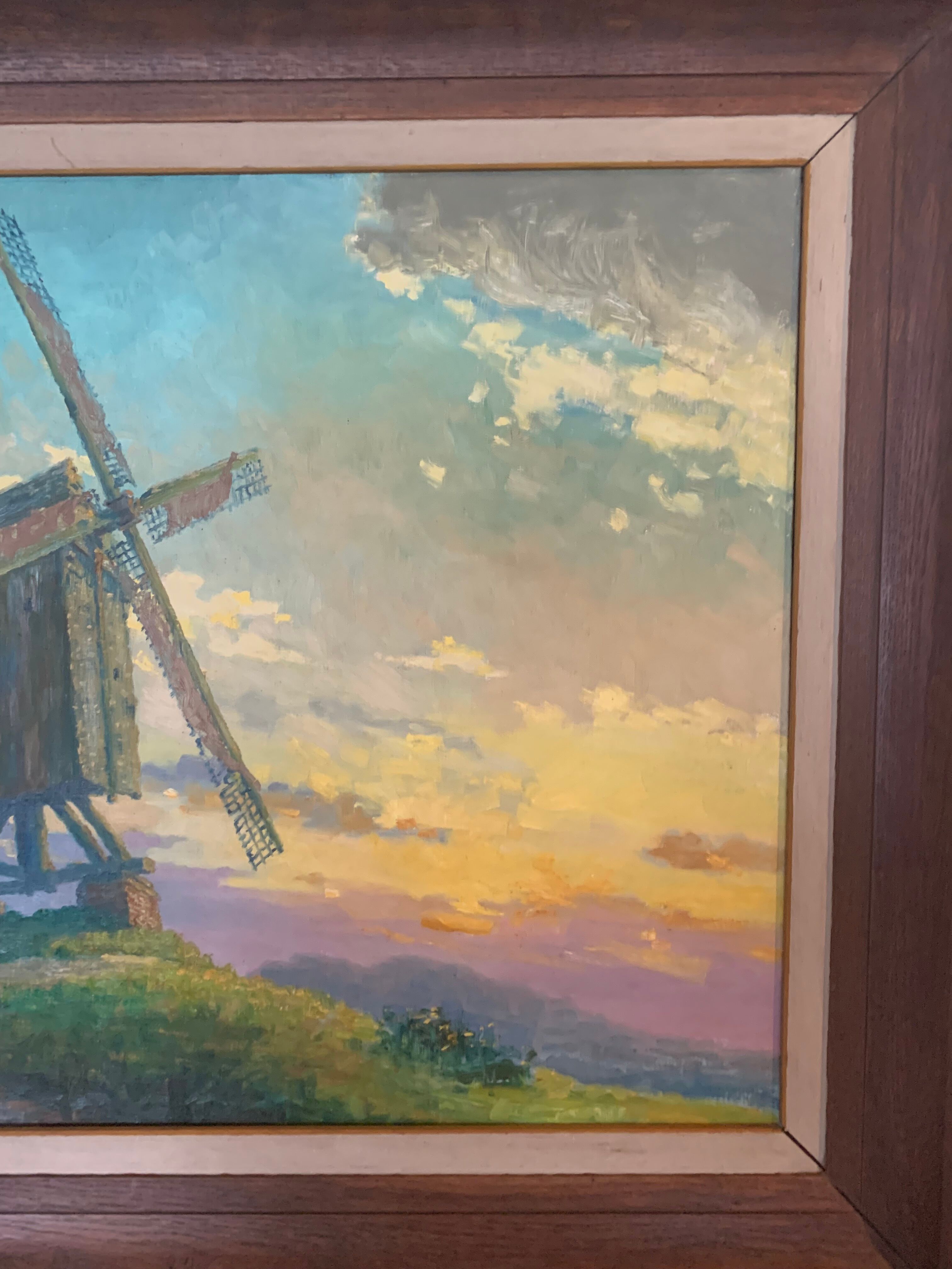 M.deschoot (1899/1971) oil on canvas "moulin de l'étendard" xx century