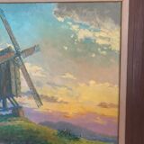 M.deschoot (1899/1971) oil on canvas "moulin de l'étendard" xx century