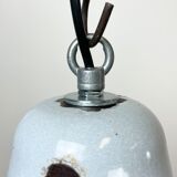 Industrial Grey Enamel Pendant Lamp, 1960s