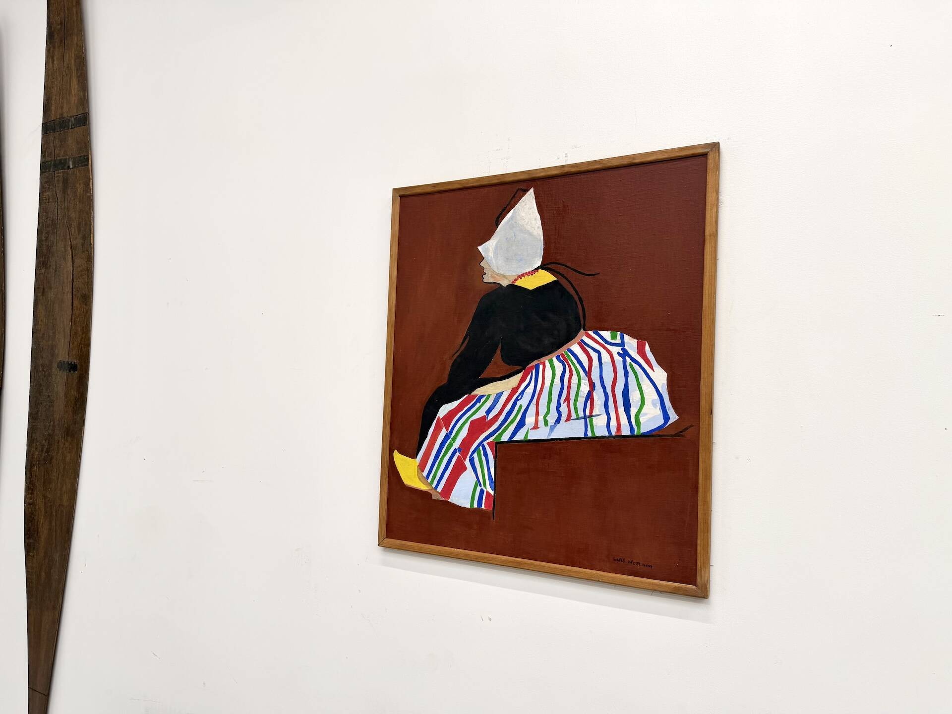 Large Swedish Tableau Signed Lars Norman (1962) – Oil on Panel