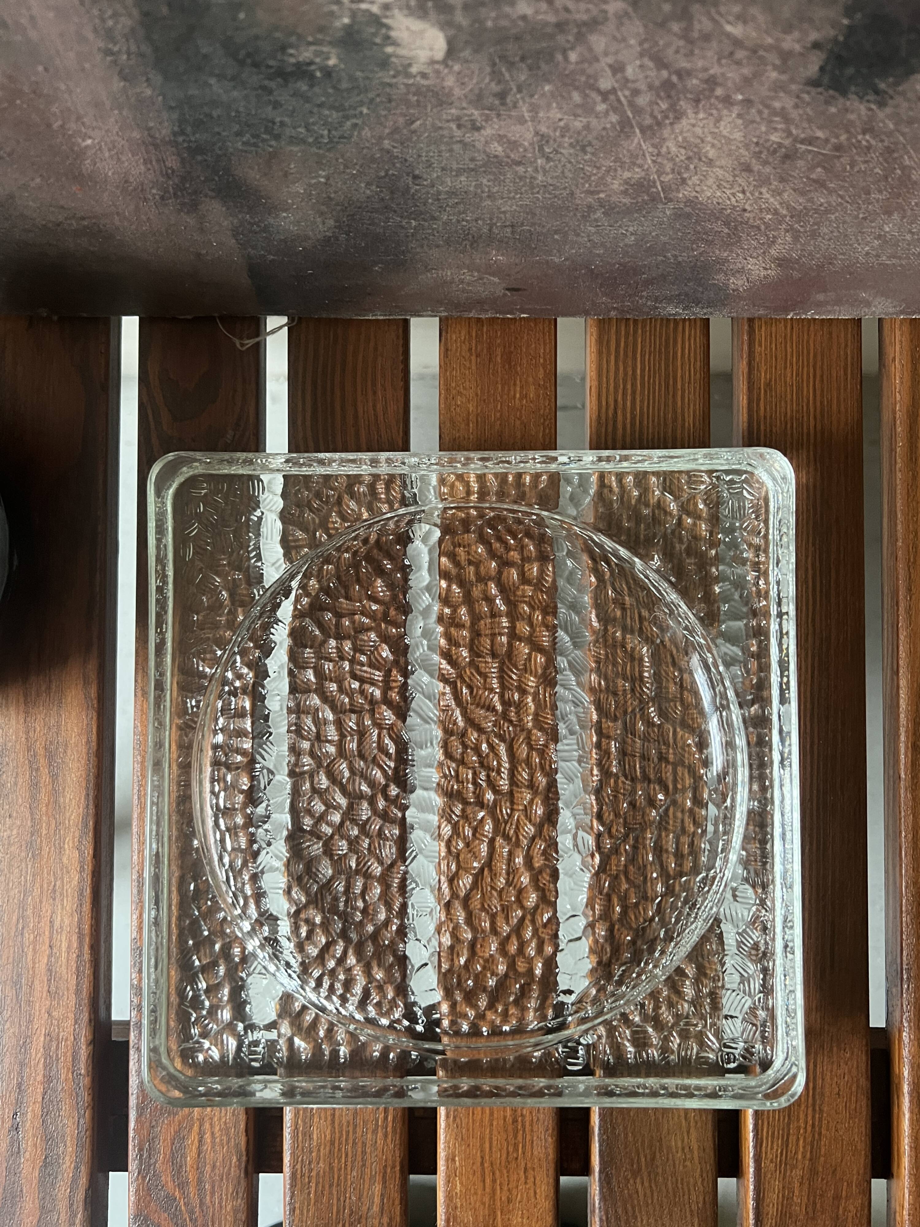 Ashtray / glass pocket tray Nevada attributed to Perriand Corbusier