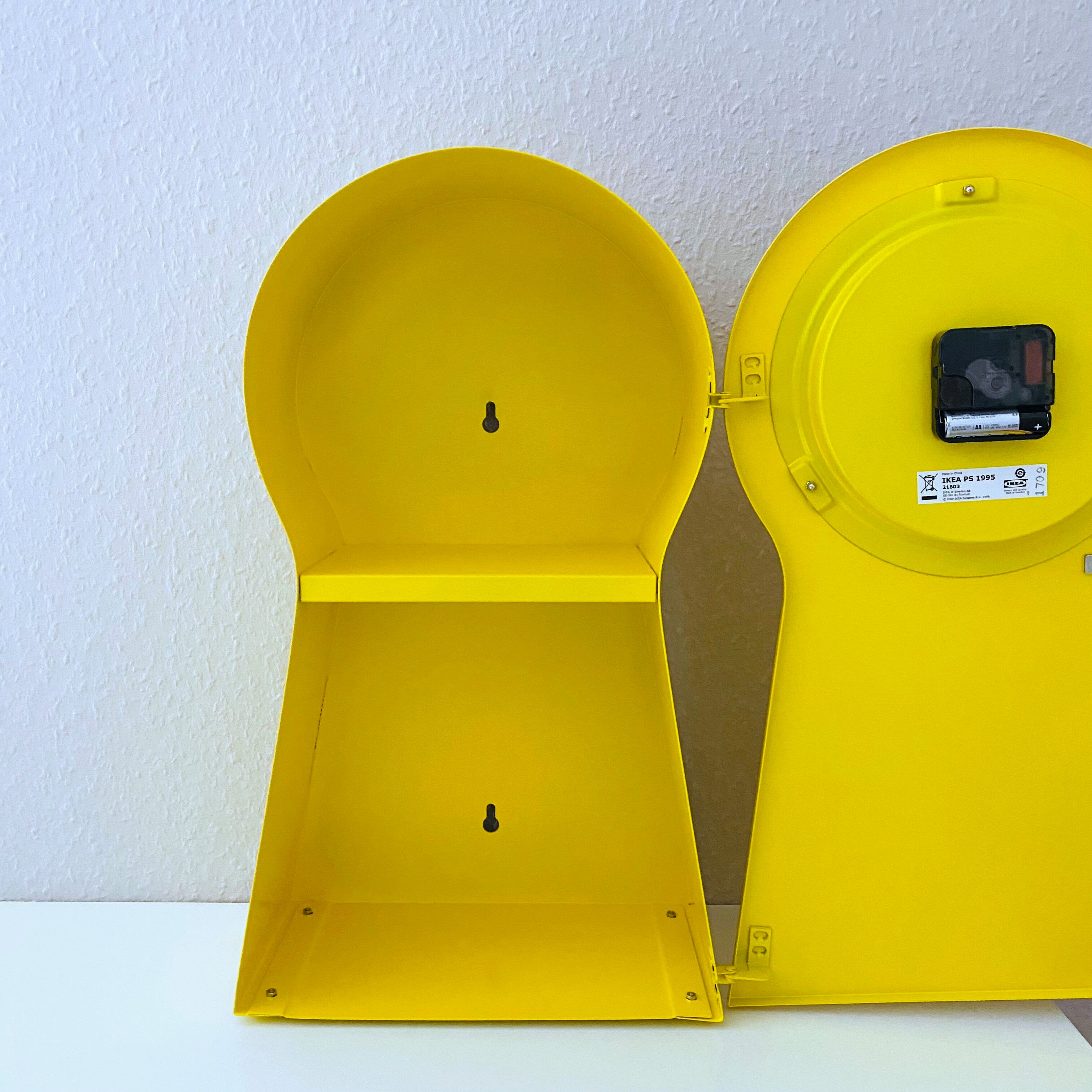 Vintage ikea ps 1995 clock, wall clock 90's